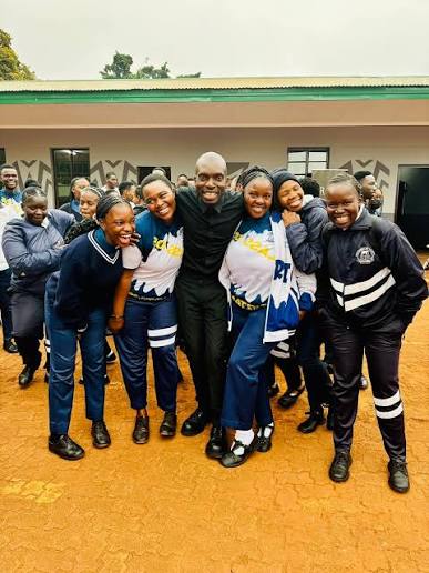 Young people participating in a community programme